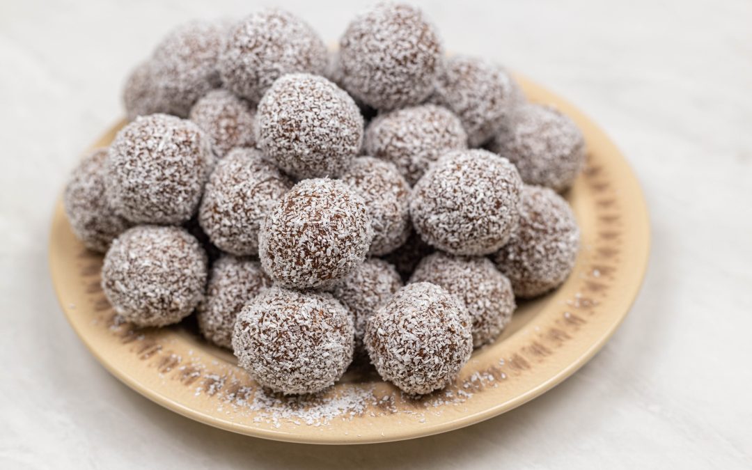 Peanut Butter Chocolate Date Balls